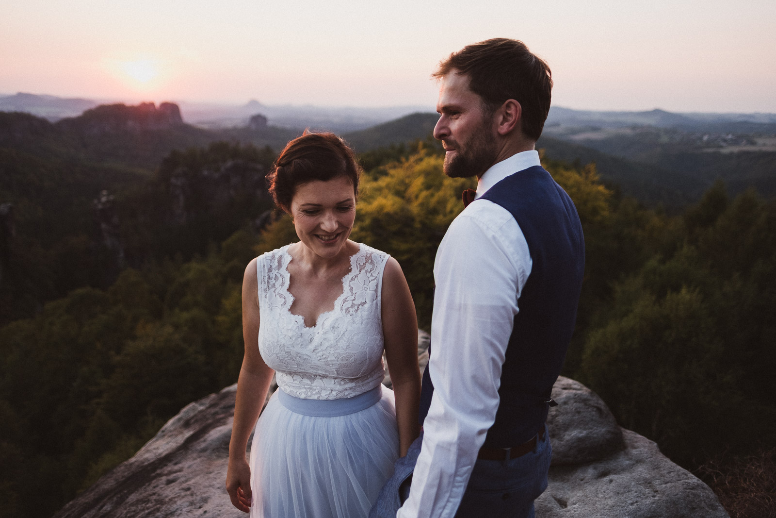 Hochzeitsfotograf Dresden – Brautpaarshooting in der Sächsischen Schweiz